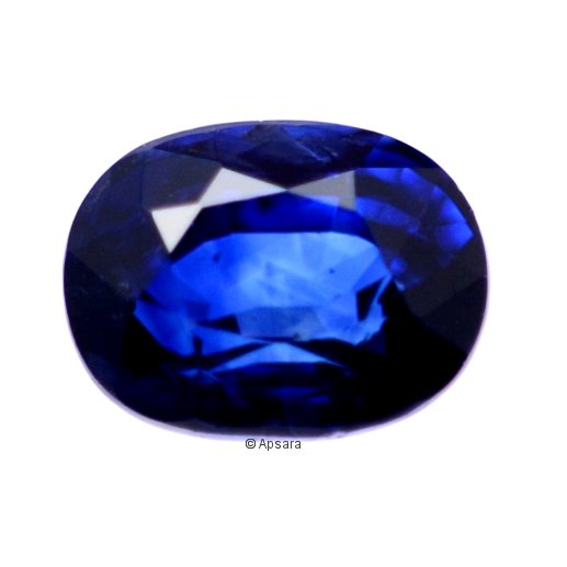 Heated Blue Sapphire