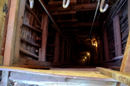 peridot mine shaft at Pyaung Gaung